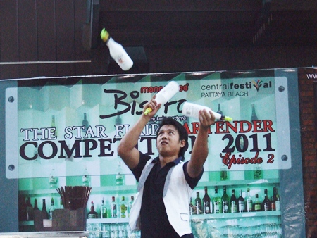 Cocktail mixing shows are always popular draws.